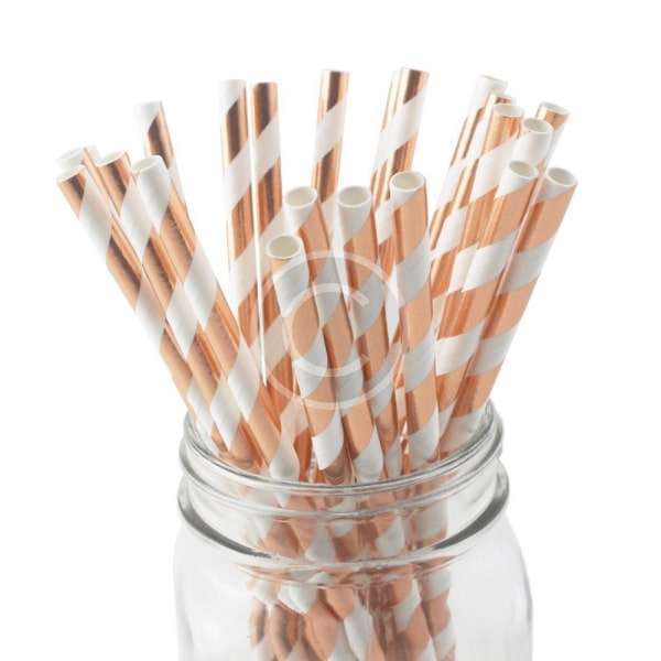 Paper Drinking Striped Straws Oh Wow Popcorn Rental in Calgary